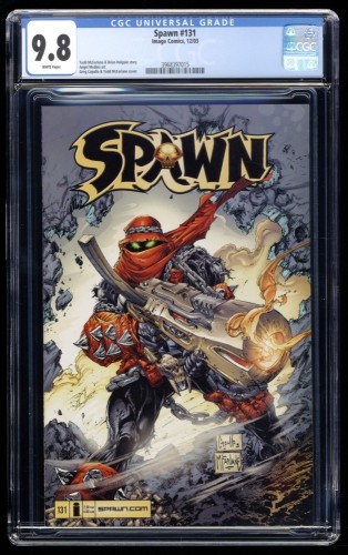 Spawn #131 CGC NM/M 9.8 White Pages Capullo and McFarlane Cover!