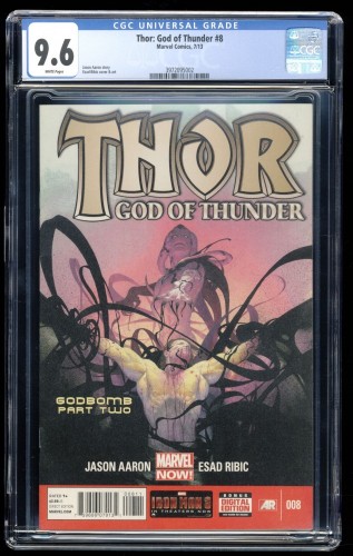 Thor God of Thunder #8 CGC NM+ 9.6 White Pages 1st team Goddesses of Thunder!