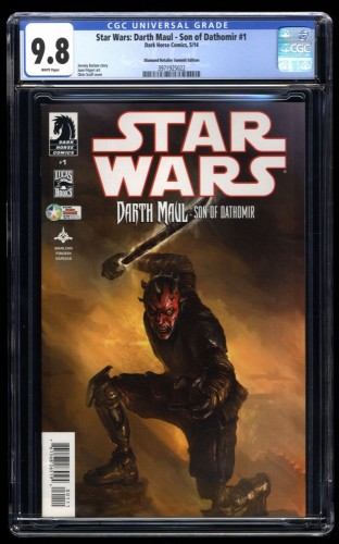 Cover Scan: Star Wars: Darth Maul - Son of Dathomir #1 CGC NM/M 9.8 Diamond Variant - Item ID #175422