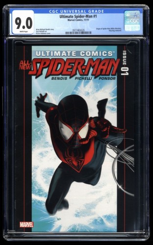 Ultimate Spider-Man (2011) #1 CGC VF/NM 9.0 White Pages Miles Morales!