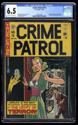 Crime Patrol #16 CGC FN+ 6.5 2nd Crypt Keeper! Last Issue Scarce!