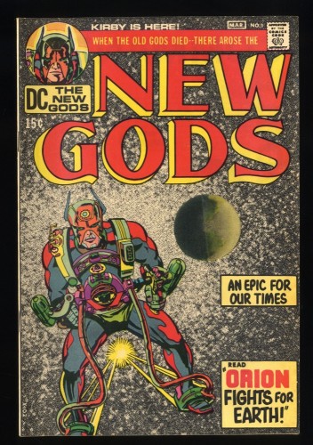 New Gods #1 FN/VF 7.0 1st Appearance Orion! Jack Kirby Art!
