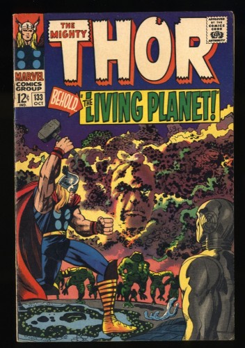 Thor #133 VF- 7.5 1st Appearance Ego Living Planet! Jack Kirby!