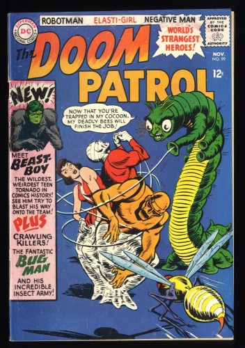 Doom Patrol #99 VG+ 4.5 White Pages 1st Appearance Beast Boy! Bob Brown!