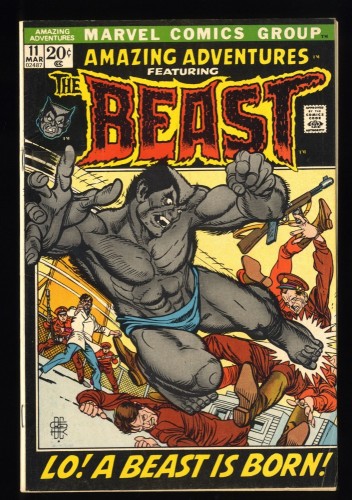 Amazing Adventures #11 FN+ 6.5 1st Appearance Beast! 'Beware,The Inhumans!'