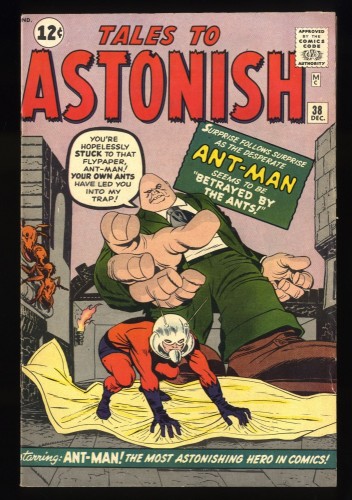Tales To Astonish #38 FN+ 6.5 Off White 1st Appearance Egghead Early Ant-Man!