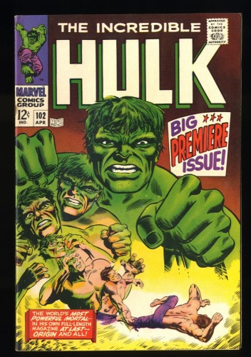 Incredible Hulk #102 FN+ 6.5 Continued from Tales to Astonish #101!