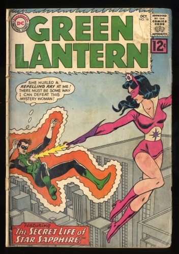 Cover Scan: Green Lantern #16 GD 2.0 Origin and 1st Appearance Star Sapphire! - Item ID #178796