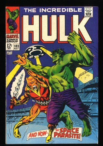 Incredible Hulk #103 FN/VF 7.0 1st Appearance Space Parasite!