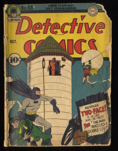 Detective Comics #68 P 0.5 Batman! 2nd Appearance of Two-Face and 1st Cover!