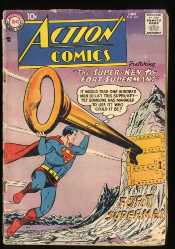 Action Comics #241 GD+ 2.5 1st Fortress of Solitude!