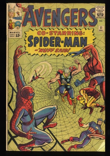 Avengers #11 VG+ 4.5 2nd Appearance Kang Spider-Man Crossover!