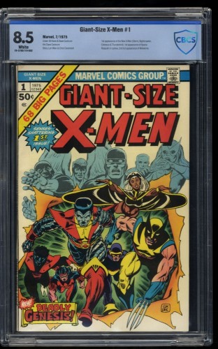 Giant-Size X-Men #1 CBCS VF+ 8.5 White Pages 1st Appearance New Team!