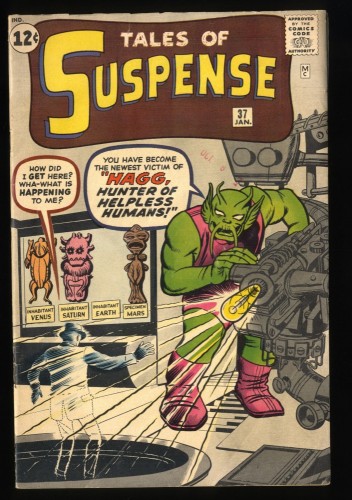 Tales Of Suspense #37 VG/FN 5.0 Stan Lee Steve Ditko Pre-Hero Marvel!