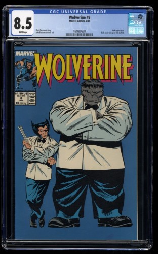 Wolverine #8 CGC VF+ 8.5 White Pages Classic Grey Hulk Mr. Fixit cover!