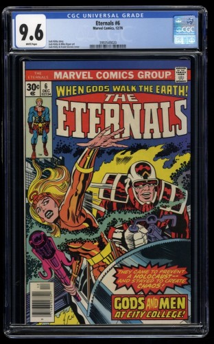 Eternals #6 CGC NM+ 9.6 White Pages 1st Samuel Holden Jack Kirby Art!