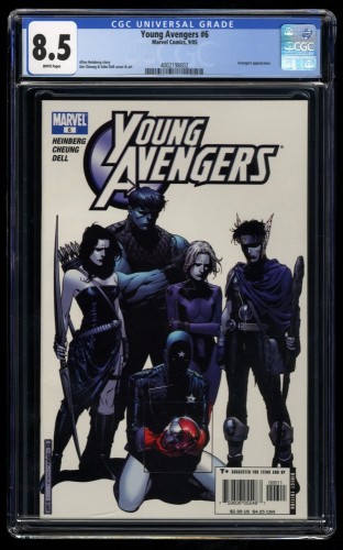Young Avengers #6 CGC VF+ 8.5 White Pages 1st Cassie Lang as Stature!