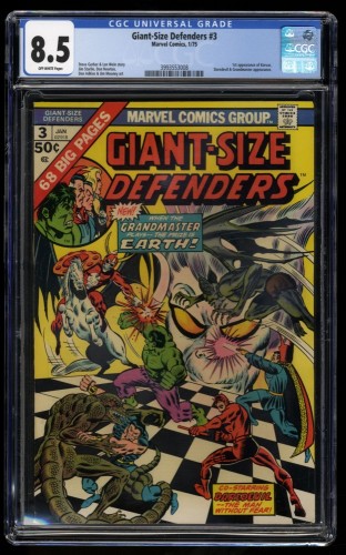 Giant-Size Defenders #3 CGC VF+ 8.5 1st Korvac! Daredevil Grandmaster!