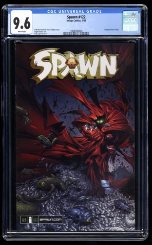 Cover Scan: Spawn #122 CGC NM+ 9.6 White Pages 1st Appearance NYX (She-Spawn)! - Item ID #183851