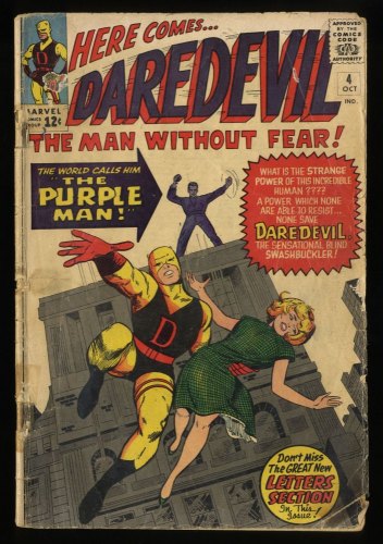 Daredevil #4 GD- 1.8 1st Appearance Killgrave, the Purple Man!