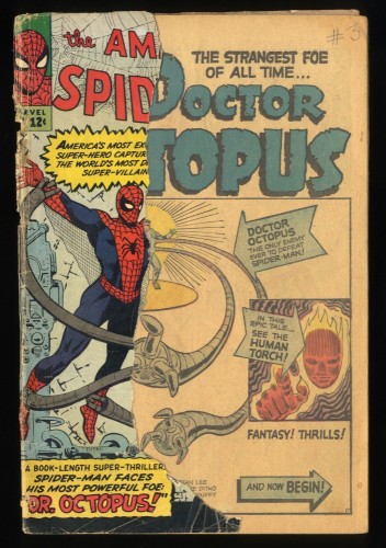 Amazing Spider-Man #3 P 0.5 1st Appearance Doctor Octopus!