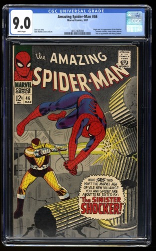 Amazing Spider-Man #46 CGC VF/NM 9.0 White Pages 1st Appearance Shocker!