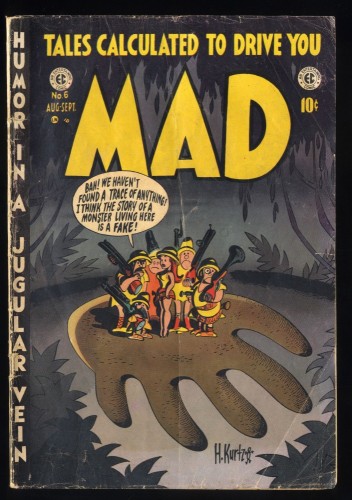 Mad #6 GD/VG 3.0 EC Golden Age 1953 Harvey Kurtzman Cover and Story!