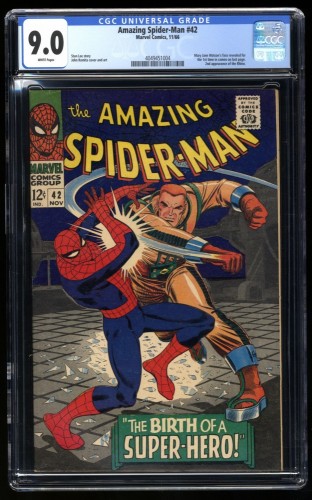 Amazing Spider-Man #42 CGC VF/NM 9.0 1st Appearance Mary Jane Watson!