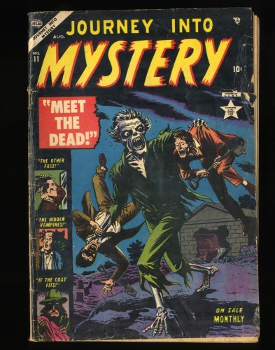 Journey Into Mystery #11 GD+ 2.5 Russ Heath Cover and Art!