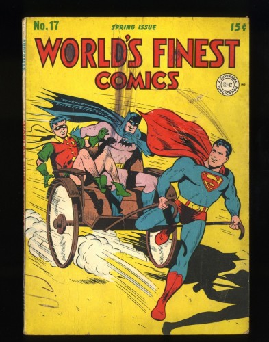 World's Finest Comics #17 GD/VG 3.0 Golden Age Superman Batman Robin!