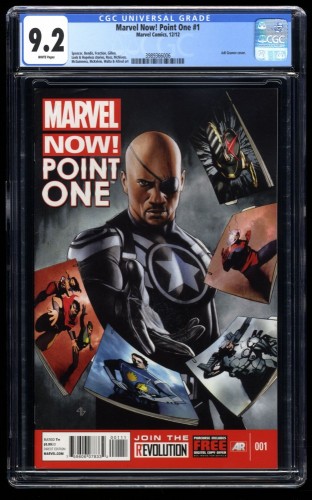 Cover Scan: Marvel Now Point One (2012) #1 CGC NM- 9.2 White Pages Adi Granov Cover! - Item ID #190935