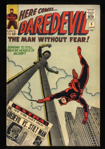 Daredevil #8 FN+ 6.5 Origin and 1st Appearance Stilt-Man!