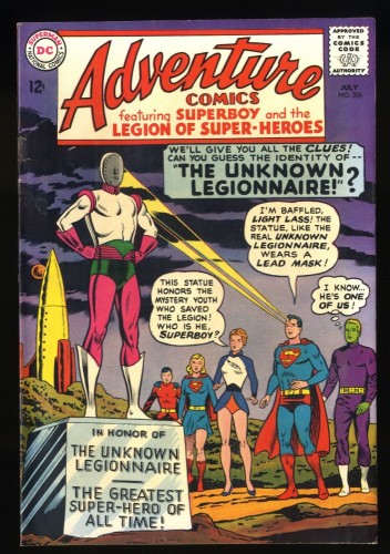 Adventure Comics #334 FN- 5.5 The Unknown Legionnaire! Legion Super-Heroes!