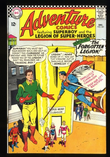 Cover Scan: Adventure Comics #351 FN 6.0 1st Appearance of White Witch! - Item ID #192501