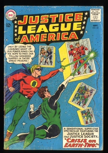 Justice League Of America #22 GD/VG 3.0 Crisis on Infinite Earths 2!
