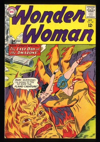 Wonder Woman #149 FN/VF 7.0 White Pages Last Day of the Amazons!
