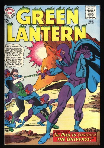 Green Lantern #37 FN/VF 7.0 White Pages 1st Appearance of Evil Star!