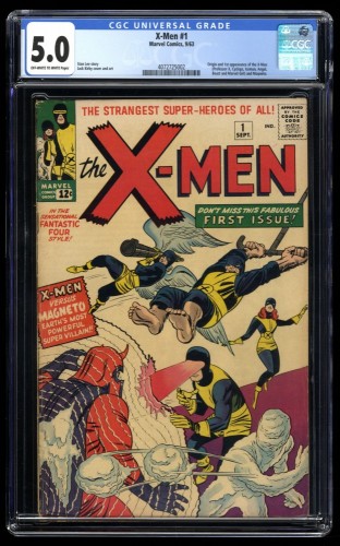 X-Men #1 CGC VG/FN 5.0 Bright Colors! Origin and 1st Appearance + Magneto!