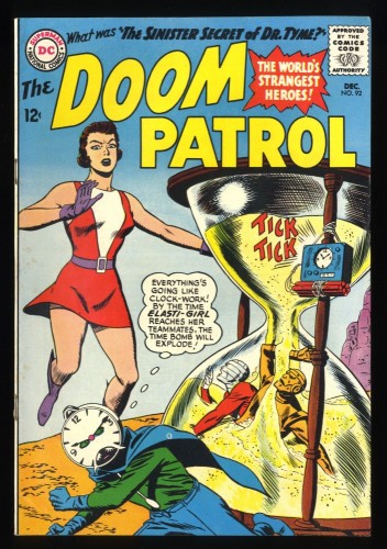 Doom Patrol #92 FN/VF 7.0 White Pages 1st Appearance Dr. Tyme!