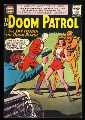 Doom Patrol #90 FN 6.0 Off White to White Enemy within the Doom Patrol!