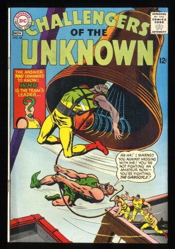 Challengers Of The Unknown #46 VF/NM 9.0 White Pages Who Is The Team Leader!