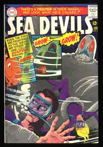 Sea Devils #27 FN/VF 7.0 White Pages Menace of the Micro-Monsters!