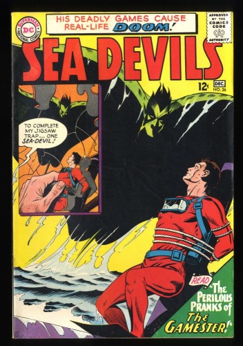 Sea Devils #26 FN 6.0 Causes Real-Life Doom! Silver Age Comic!