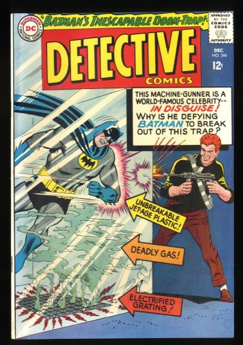 Cover Scan: Detective Comics #346 VF/NM 9.0 White Pages Batman! Infantino Cover Art! - Item ID #193540
