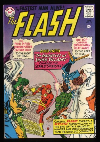 Flash #155 VF+ 8.5 Off White to White 1st App The Rogues Gallery!