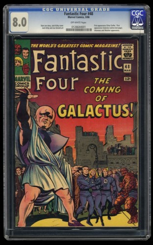 Fantastic Four #48 CGC VF 8.0 Off White 1st Appearance Galactus Silver Surfer!
