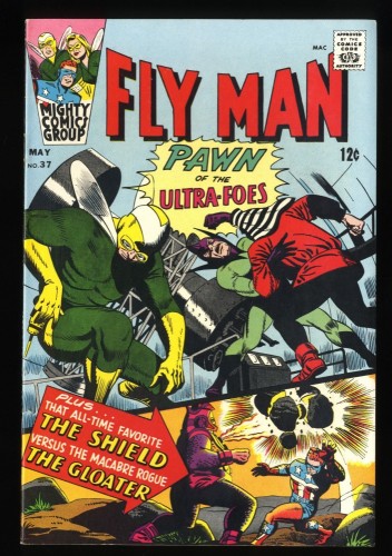 Adventures of the Fly #37 VF+ 8.5 White Pages