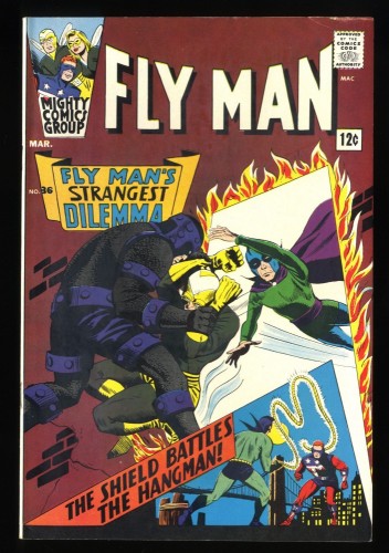 Adventures of the Fly #36 FN/VF 7.0 White Pages