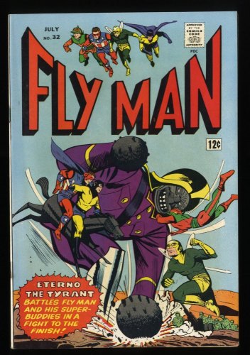 Adventures of the Fly #32 VF+ 8.5 White Pages