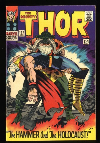 Thor #127 FN/VF 7.0 White Pages 1st Pluto! Hammer and Holocaust!